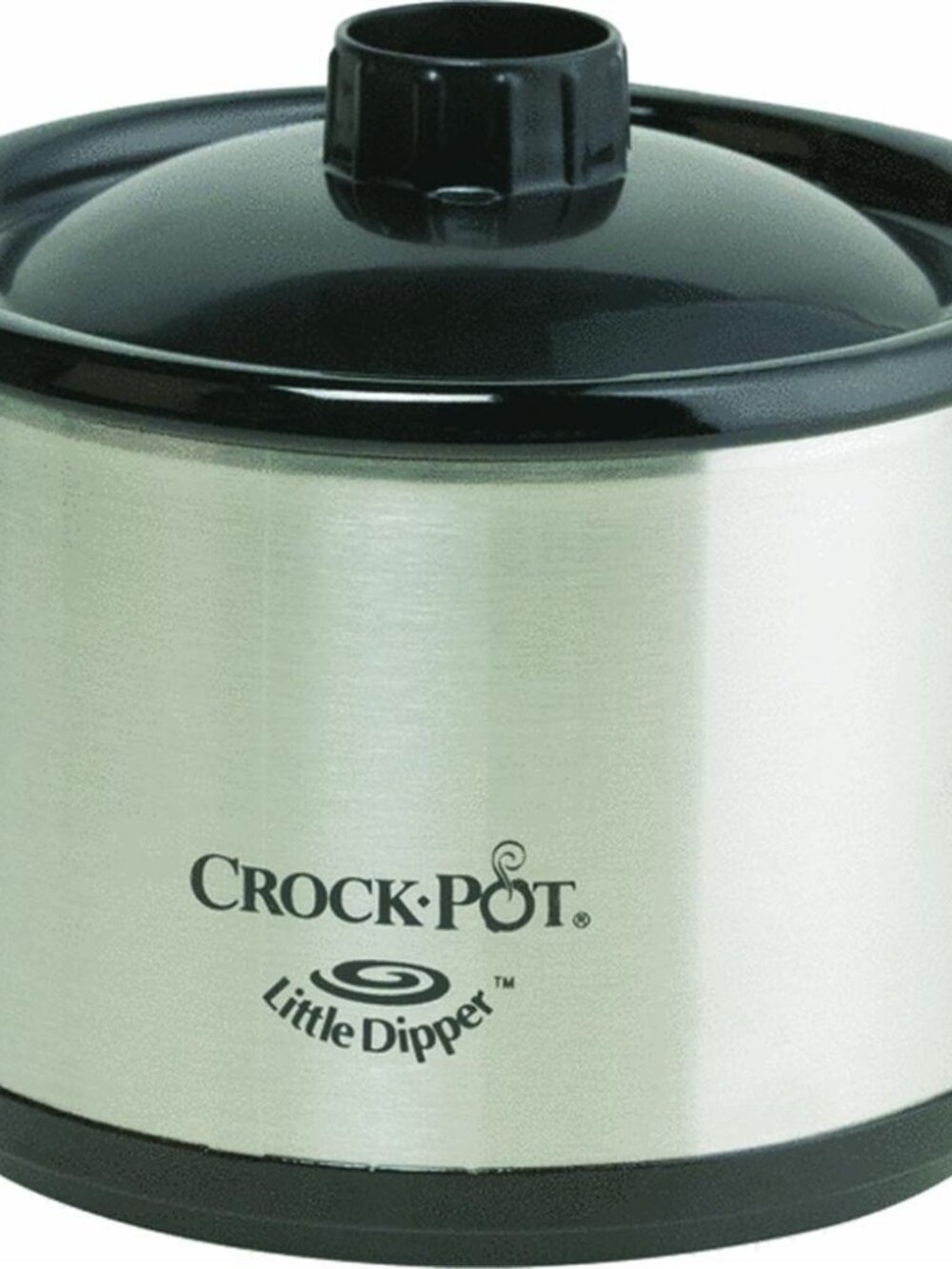 Crock-Pot Little Dipper Stainless Steel Portable Electric Slow Cooker Silver